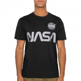тениска,мъжки,тениски,alpha,industries,nasa,reflective,short,sleeve,t,shirt,black