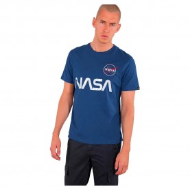 тениска,мъжки,тениски,alpha,industries,nasa,reflective,short,sleeve,t,shirt,nasa,blue,(blue)