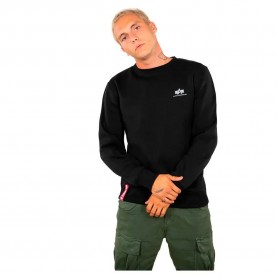 блуза,мъжки,пуловери,alpha,industries,basic,small,logo,sweatshirt,black