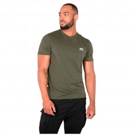 тениска,мъжки,тениски,alpha,industries,basic,small,logo,short,sleeve,t,shirt,dark,olive,(green)