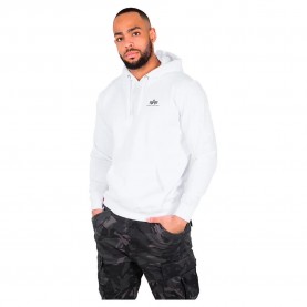 суичър,мъжки,пуловери,alpha,industries,basic,small,logo,hoodie,white