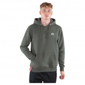 суичър,мъжки,пуловери,alpha,industries,basic,small,logo,hoodie,dark,olive,(green)