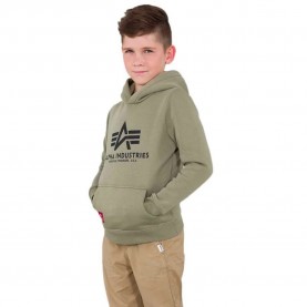 суичър,детски,блузи,alpha,industries,basic,hoodie,olive,(green)