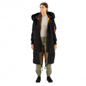 яке,дамски,якета,и,палта,alpha,industries,long,fishtail,jacket,black