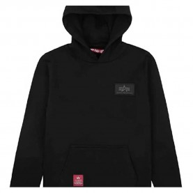 Суичър Alpha industries Back Print hoodie - Black (Black) суичър,детски,блузи,alpha,industries,back,print,hoodie,black,(black)