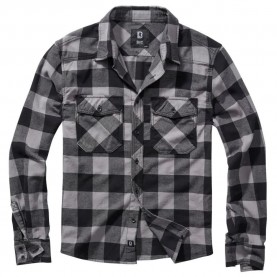 карирана,риза,мъжки,ризи,brandit,check,long,sleeve,shirt,black,charcoal,(black,grey)