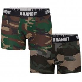 боксерки,мъжко,бельо,brandit,logo,boxers,2,units,green,(woodland,dark,camo)