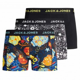 боксерки,детско,бельо,jack,&,jones,sugar,skull,boxers,3,units,multicolor,(black,detail,black,blazing,yellow)