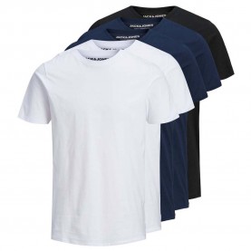 тениска,мъжки,тениски,jack,&,jones,organic,basic,5,pack,short,sleeve,t,shirt,multicolor