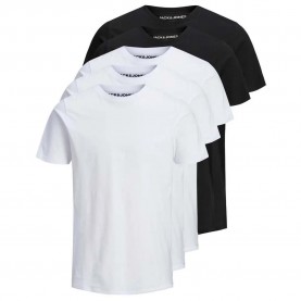 тениска,мъжки,тениски,jack,&,jones,organic,basic,5,pack,short,sleeve,t,shirt,black
