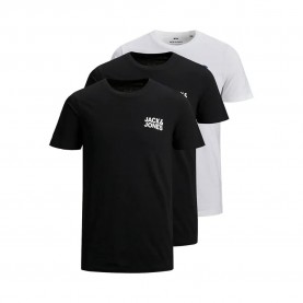 тениска,мъжки,тениски,jack,&,jones,corp,logo,3,pack,short,sleeve,t,shirt,black,pack,1,black,1,navy,1,white,(white,blue,black)
