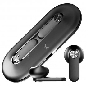 слушалки,слушалки,ksix,leaf,wireless,earphones,black,(black)