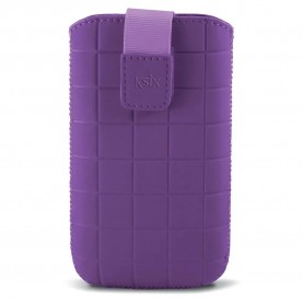 други,аксесоари,ksix,leather,roma,m,phone,cover,purple,(purple)