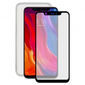 други,аксесоари,contact,xiaomi,mi,8,case,and,glass,protector,9h,clear,(clear,black)