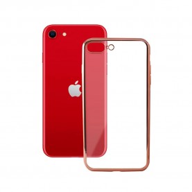 други,аксесоари,contact,iphone,7,8,se,2020,silicone,phone,case,clear,(pink)
