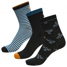 чорапи,детски,чорапи,hummel,alfa,long,socks,3,pairs,black,(black)