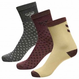 чорапи,детски,чорапи,hummel,beta,long,socks,3,pairs,multicolor,(chocolate,truffle)