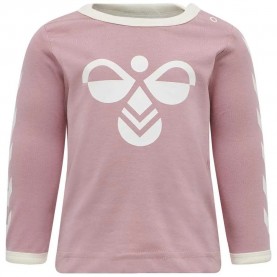 тениска,детски,тениски,hummel,flipper,long,sleeve,t,shirt,woodrose,(pink)