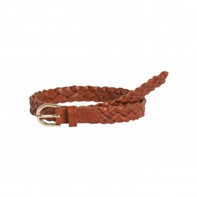 колан,колани,pieces,avery,leather,braided,slim,belt,cognac,(brown)