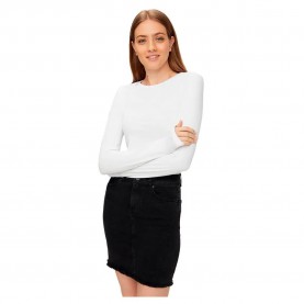 тениска,дамски,тениски,pieces,sirene,long,sleeve,t,shirt,white,(bright,white)
