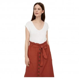 тениска,дамски,тениски,pieces,kamala,short,sleeve,v,neck,t,shirt,bright,white,(white)