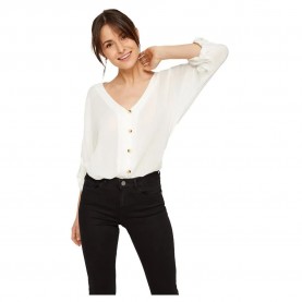 дамски,блузи,дамски,ризи,pieces,sanne,fold,up,3,4,sleeve,blouse,white,(cloud,dancer)