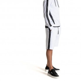 поларени,къси,панталони,мъжки,панталони,antony,morato,slim,fit,fleece,in,stretchy,cotton,sweat,shorts,white,(white)