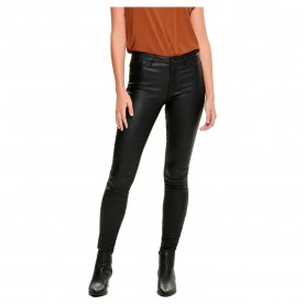 панталони,дамски,панталони,jdy,new,thunder,coated,regular,skinny,pants,black,(black)