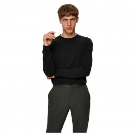 блуза,мъжки,пуловери,selected,berg,sweater,black,(black)