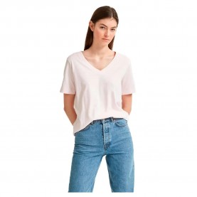 тениска,дамски,тениски,selected,standard,short,sleeve,v,neck,t,shirt,primrose,pink,(pink)