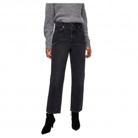 Дънки Selected Kate High Wiast Straight jeans - Grey (Grey Denim) дънки,дамски,панталони,selected,kate,high,wiast,straight,jeans,grey,(grey,denim)