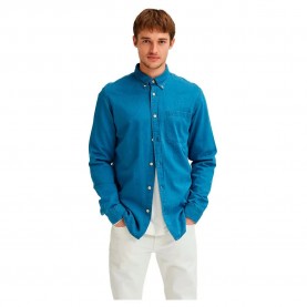 риза,с,дълъг,ръкав,мъжки,ризи,selected,regrick,denim,long,sleeve,shirt,medium,blue,denim,(blue)