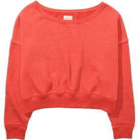 блуза,дамски,блузи,american,eagle,dolman,1546,wide,neck,sweatshirt,red,(terracotta)