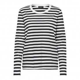 тениска,дамски,тениски,selected,standard,stripe,long,sleeve,t,shirt,black,(black,stripes,snow,white)