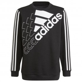 блуза,детски,блузи,adidas,logo,sweatshirt,black,(black,white)