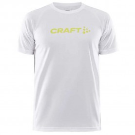 тениска,мъжки,тениски,craft,core,unify,logo,short,sleeve,t,shirt,white