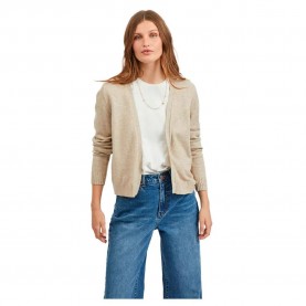 жилетка,дамски,пуловери,дамски,плетени,дрехи,vila,ril,cardigan,natural,melange,(beige)