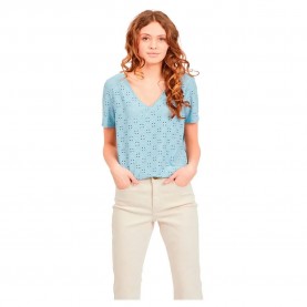 тениска,дамски,тениски,vila,tressy,detail,short,sleeve,v,neck,t,shirt,blue,(ashley,blue)
