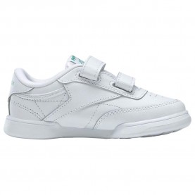 Детски маратонки Reebok classics Club C 2V Velcro infant trainers - White (White / Glen Green / Vector Blue) детски,маратонки,мъжки,маратонки,дамски,маратонки,reebok,classics,club,c,2v,velcro,infant,trainers,white,(white,glen,green,vector,blue)