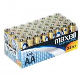 батерии,maxell,box,32,batteries,lr6,aa,multicolor