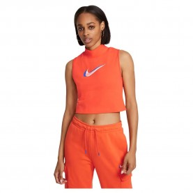 Потник Nike Sportswear Mock Print Sleeveless Top - Orange (Orange) потник,дамски,топове,nike,sportswear,mock,print,sleeveless,top,orange,(orange)