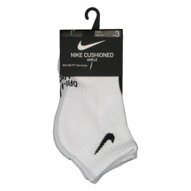Чорапи Nike Performance Basic Ankle socks 3 pairs - White (White) чорапи,мъжки,чорапи,дамски,чорапи,nike,performance,basic,ankle,socks,3,pairs,white,(white)