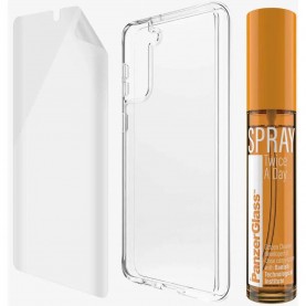 други,аксесоари,panzerglass,samsung,s21+,hygiene,pack,antibacterial,clear,(orange,clear)