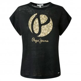 Тениска Pepe jeans Alice short sleeve T-shirt - Black (Charcoal) тениска,дамски,тениски,pepe,jeans,alice,short,sleeve,t,shirt,black,(charcoal)