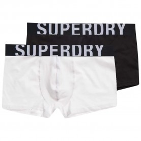боксерки,мъжко,бельо,superdry,dual,logo,boxers,2,units,black,optic,(white,black)