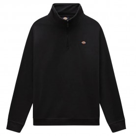 блуза,мъжки,пуловери,dickies,oakport,half,zip,sweatshirt,black,(black)