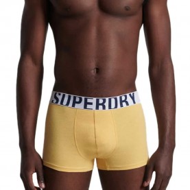 боксерки,мъжко,бельо,superdry,dual,logo,trunk,boxers,2,units,yellow,(mazarine,nautical,yellow)