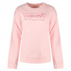 блуза,дамски,блузи,levi´s,®,graphic,standard,sweatshirt,pink,(batwing,outline,red,almond,blossom)