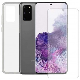 други,аксесоари,contact,samsung,galaxy,s20,plus,cover+tempered,glass,protector,9h,clear,(clear)
