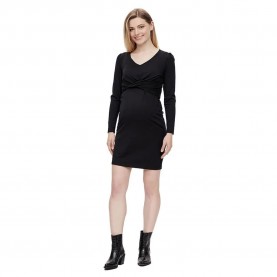 блуза,с,дълъг,ръкав,дамски,поли,и,рокли,mamalicious,macy,jersey,abk,maternity,long,sleeve,dress,black,(black)